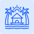 Resorts and retreats icon